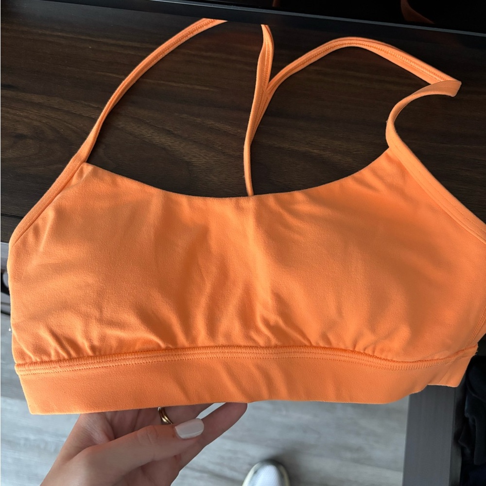 Orange Women's lululemon sports bra